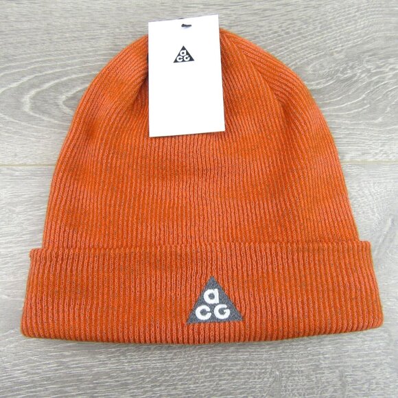 Nike ACG Beanie Campfire Orange One Size Fit Hiking Running NEW - Picture 2 of 9